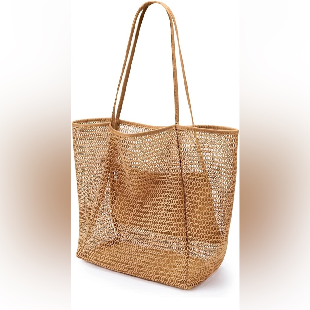 KALIDI BeachNylon Mesh Tote Bag, Casual Tote Bag Hobo Women Foldable MAX 23L New